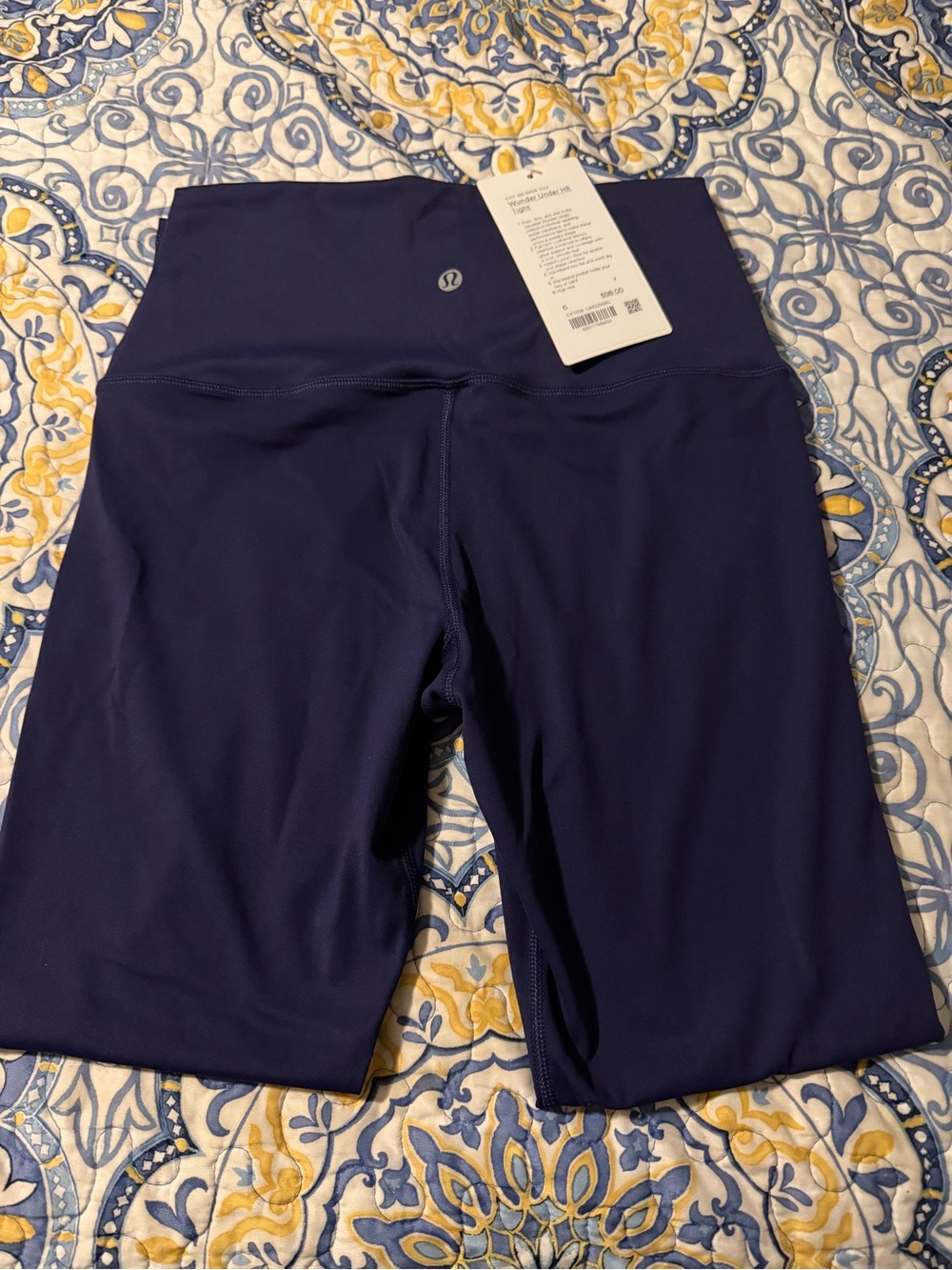 lululemon athletica Navy High-Rise Bike Shorts